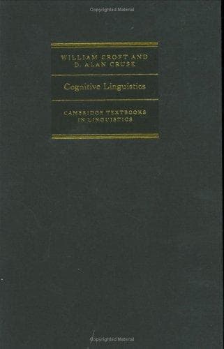 Tapa de Cognitive linguistics