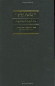 Tapa de Cognitive linguistics