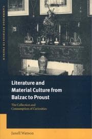 Tapa de Literature and Material Culture from Balzac to Proust