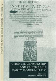 Tapa de Church, censorship, and culture in early modern Italy