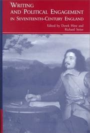 Tapa de Writing and Political Engagement in Seventeenth-Century England