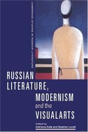 Tapa de Russian Literature, Modernism and the Visual Arts (Cambridge Studies in Russian Literature)