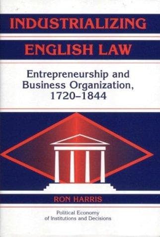Tapa de Industrializing English Law