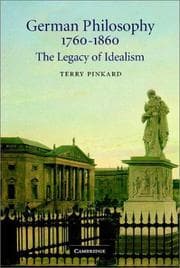 Tapa de German Philosophy 17601860