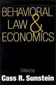 Tapa de Behavioral Law and Economics