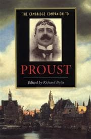 Tapa de The Cambridge companion to Proust
