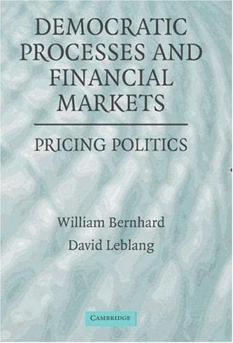 Tapa de Democratic processes and financial markets