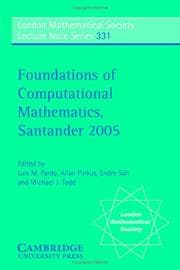 Tapa de Foundations of Computational Mathematics, Santander 2005