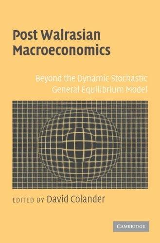 Tapa de Post Walrasian Macroeconomics