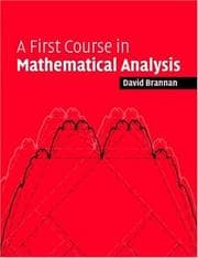 Tapa de A First Course in Mathematical Analysis