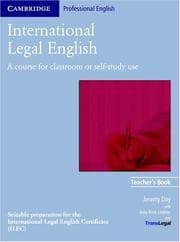 Tapa de International Legal English Teacher's Book