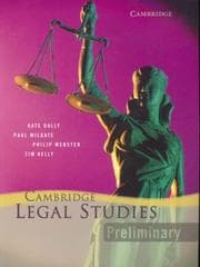 Tapa de Cambridge Legal Studies Preliminary