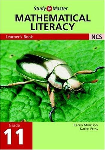Tapa de Study and Master Mathematical Literacy Grade 11 Learner's Book