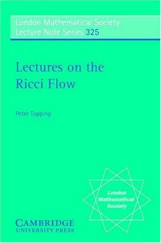 Tapa de Lectures on the Ricci flow