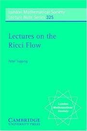 Tapa de Lectures on the Ricci flow