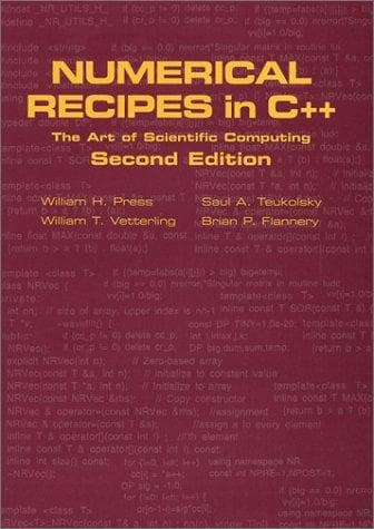 Tapa de Numerical Recipes in C++