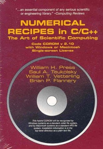 Tapa de Numerical Recipes Source Code in C and C++ with Windows or Macintosh Single-Screen License