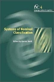 Tapa de Systems of nominal classification