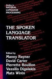Tapa de The spoken language translator