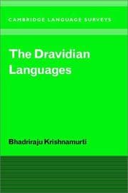 Tapa de The Dravidian languages