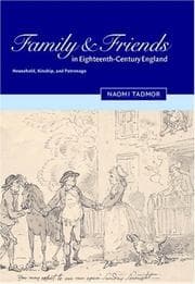 Tapa de Family and friends in eighteenth-century England