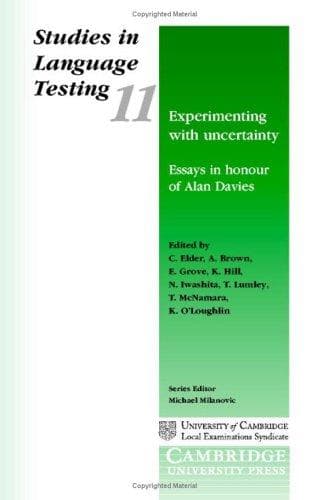 Tapa de Experimenting with uncertainty