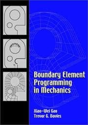 Tapa de Boundary Element Programming in Mechanics