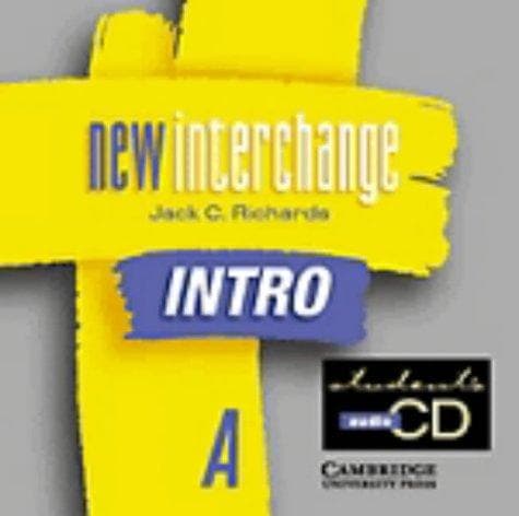 Tapa de New Interchange Introduction Student's CD A