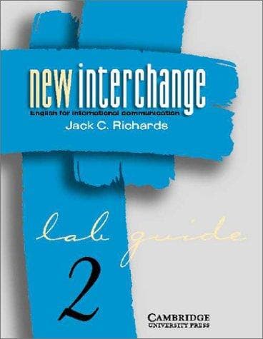 Tapa de New Interchange 2 Lab guide