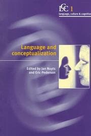 Tapa de Language and Conceptualization (Language Culture and Cognition)