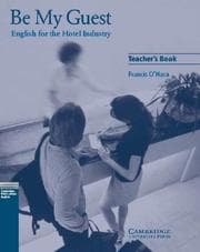 Tapa de Be My Guest Teacher's Book