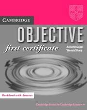 Tapa de Objective First Certificate Workbook with Answers