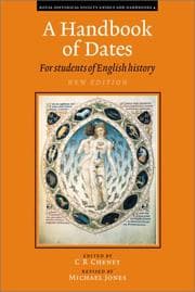 Tapa de A handbook of dates