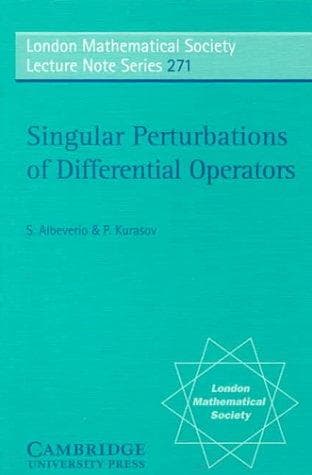 Tapa de Singular perturbations of differential operators