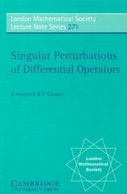 Tapa de Singular perturbations of differential operators