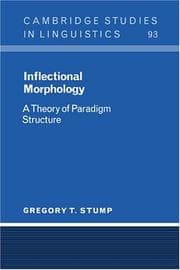 Tapa de Inflectional Morphology