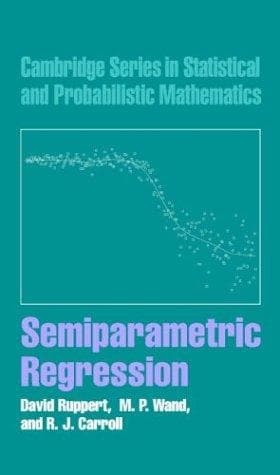 Tapa de Semiparametric regression