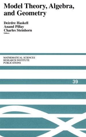 Tapa de Model theory, algebra, and geometry