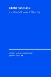 Tapa de Elliptic functions