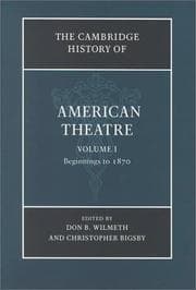 Tapa de Cambridge History of American Theatre
