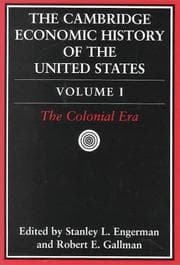 Tapa de Cambridge Economic History of the United States - The Colonial Era