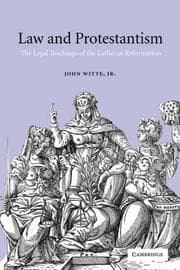 Tapa de Law and protestantism