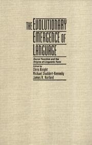 Tapa de The Evolutionary emergence of language
