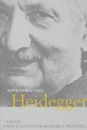 Tapa de Appropriating Heidegger