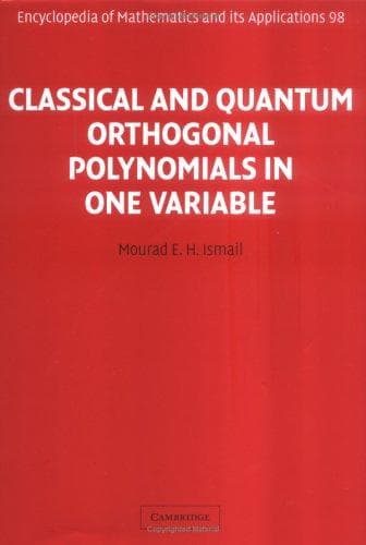 Tapa de Classical and Quantum Orthogonal Polynomials in One Variable