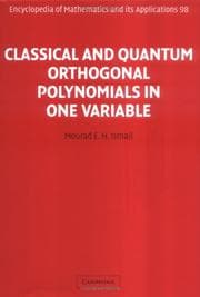 Tapa de Classical and Quantum Orthogonal Polynomials in One Variable
