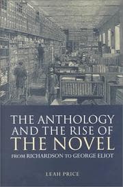 Tapa de The anthology and the rise of the novel