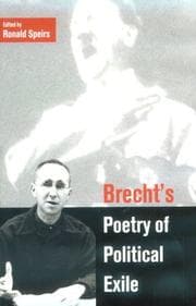 Tapa de Brecht's poetry of political exile