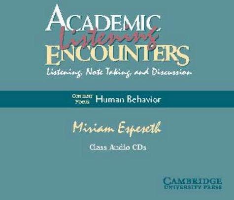 Tapa de Academic Listening Encounters Human Behavior Class Audio CDs