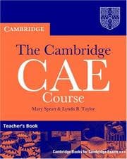 Tapa de The Cambridge CAE course